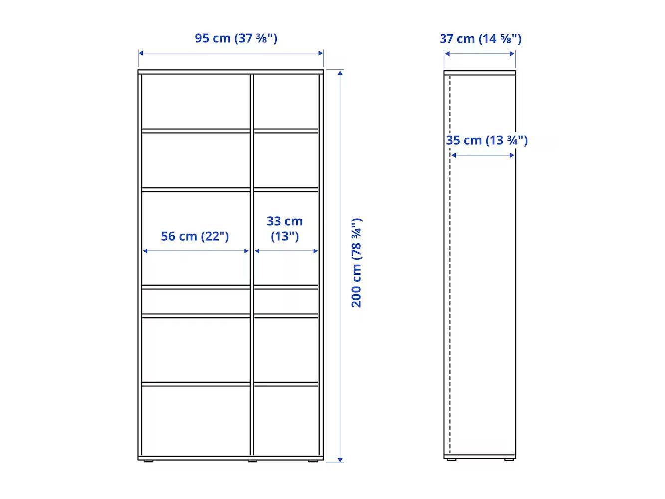 Стеллаж Вихалс 4 white ИКЕА (IKEA) изображение товара