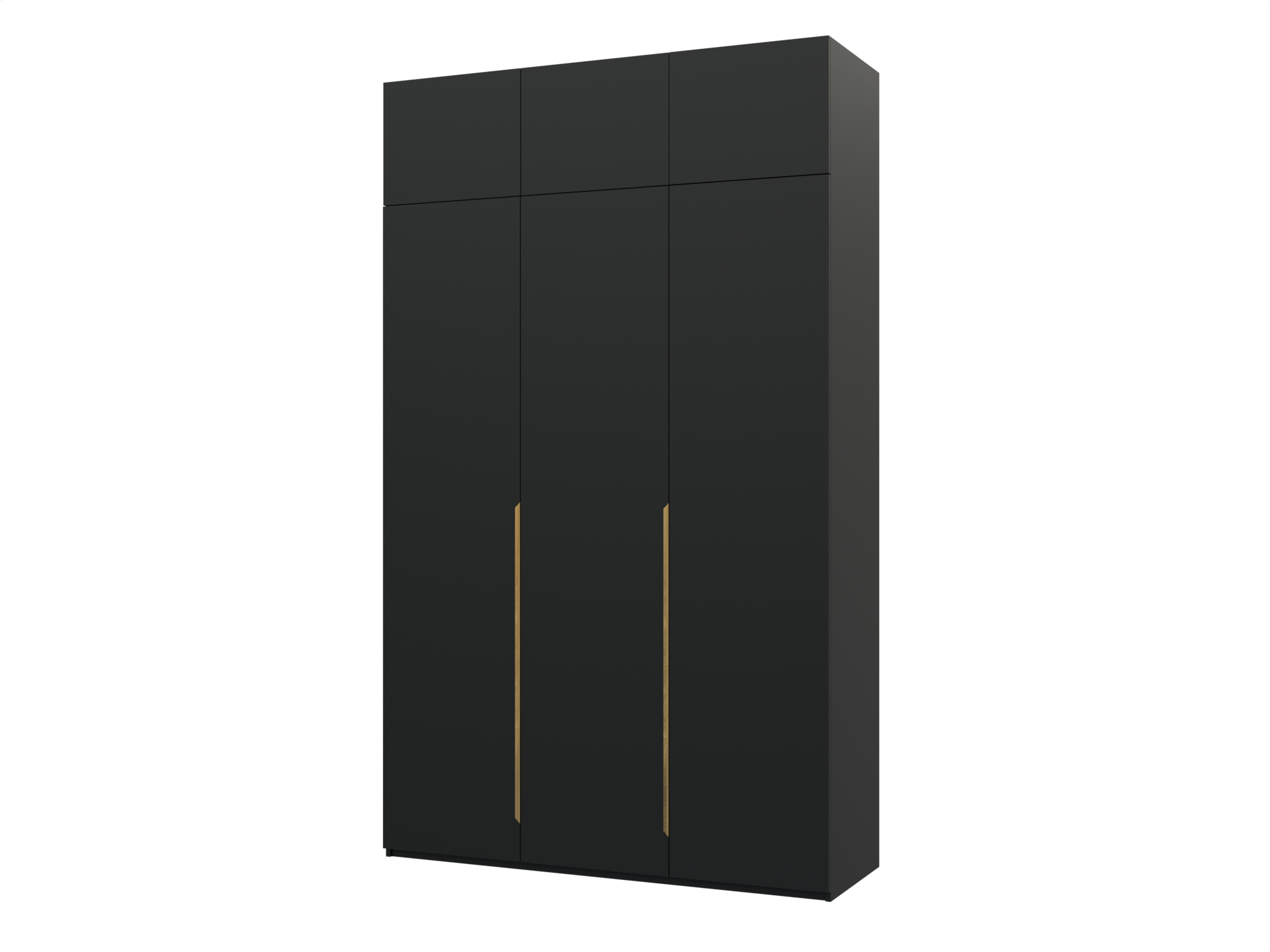 Распашной шкаф Пакс Альхейм 23 black (gold) ИКЕА (IKEA) изображение товара