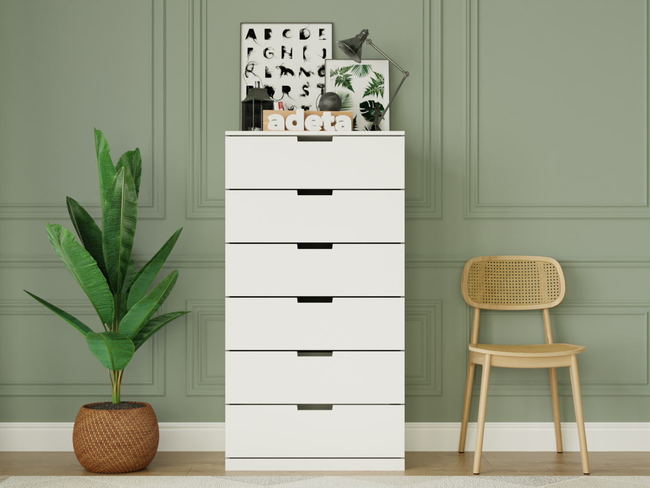 Комод Нордли 27 white ИКЕА (IKEA) изображение товара