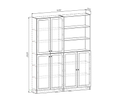 Изображение товара Книжный шкаф Билли 349 beige ИКЕА (IKEA) на сайте adeta.ru