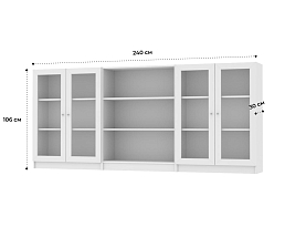 Изображение товара Книжный шкаф Билли 417 white ИКЕА (IKEA) на сайте adeta.ru